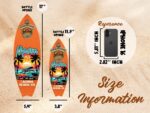 Personalized Surfboard Bottle Opener, Custom Beach Decor Wood Sign - Image 3