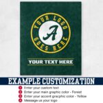 Custom Team Blanket, School Sport Team Logo Personalized Blanket With Name, College Dorm Fleece, Personal Team Gift, Senior Graduation Gift - Image 2