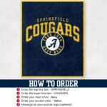 Custom Team Blanket, School Sport Team Logo Personalized Blanket With Name, College Dorm Fleece, Personal Team Gift, Senior Graduation Gift - Image 2