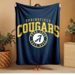 Custom Team Blanket, School Sport Team Logo Personalized Blanket With Name, College Dorm Fleece, Personal Team Gift, Senior Graduation Gift