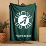 Custom Team Blanket, School Sport Team Logo Personalized Blanket With Name, College Dorm Fleece, Personal Team Gift, Senior Graduation Gift - Image 5