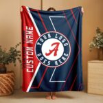 Custom Team Blanket, School Sport Team Logo Personalized Blanket With Name, College Dorm Fleece, Personal Team Gift, Senior Graduation Gift - Image 4