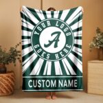 Custom Team Blanket, School Sport Team Logo Personalized Blanket With Name, College Dorm Fleece, Personal Team Gift, Senior Graduation Gift - Image 4