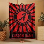 Custom Team Blanket, School Sport Team Logo Personalized Blanket With Name, College Dorm Fleece, Personal Team Gift, Senior Graduation Gift - Image 5