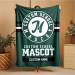 Custom Team Blanket, School Sport Team Logo Personalized Blanket With Name, College Dorm Fleece, Personal Team Gift, Senior Graduation Gift - Image 10