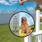Personalized Pet Sympathy Gift, Custom Dog Memorial Suncatcher, Pet Memorial Gift, Dog Remembrance Gift, Dog Memorial Photo - Image 3