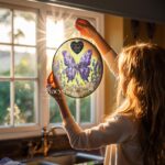 Custom Memorial Gift for Dad in Heaven, Butterfly Suncatcher for Loved Ones, Loss Of Dad Sympathy Gift, Memorial Suncatcher, Loss Father Day - Image 4