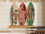 Custom Surf Gift for Surf Lover Gift, Surf Sign Gift for Surfers, Surf Board Keychain Gift, Surfing Gift Surf Board Magnet Surf Board Decor