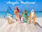 Custom Surf Gift for Surf Lover Gift, Surf Sign Gift for Surfers, Surf Board Keychain Gift, Surfing Gift Surf Board Magnet Surf Board Decor - Image 5