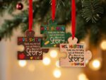 Personalized Teacher Ornament: Wooden Puzzle Piece, Custom Classroom Gift