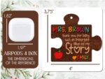 Personalized Teacher Ornament: Wooden Puzzle Piece, Custom Classroom Gift - Image 5
