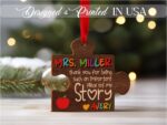 Personalized Teacher Ornament: Wooden Puzzle Piece, Custom Classroom Gift - Image 7