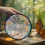 Custom Grandma's Garden Stained Glass, Personalized Love Grows Here Suncatcher, Mothers Day Gifts for Grandma, Birth Flower Window Hanging - Image 3