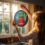 Personalized Teacher Stained Glass Hanging Sign, Teacher Suncatcher, Name Gift for Teacher, Disco Ball Classroom Decor, Gift Window Hanging - Image 4