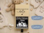 Baby Reveal Box For Husband Gift, Custom Pregnancy Announcement Gift For Grandparent Reveal Keepsake Gift, Photo Ultrasound Frame Reveal Box - Image 3