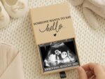 Baby Reveal Box For Husband Gift, Custom Pregnancy Announcement Gift For Grandparent Reveal Keepsake Gift, Photo Ultrasound Frame Reveal Box - Image 7