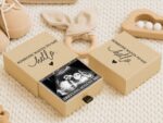 Baby Reveal Box For Husband Gift, Custom Pregnancy Announcement Gift For Grandparent Reveal Keepsake Gift, Photo Ultrasound Frame Reveal Box - Image 9
