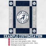Custom Team Blanket, School Sport Team Logo Personalized Blanket With Name, College Dorm Fleece, Personal Team Gift, Senior Graduation Gift - Image 2