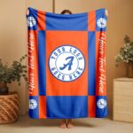 Custom Team Blanket, School Sport Team Logo Personalized Blanket With Name, College Dorm Fleece, Personal Team Gift, Senior Graduation Gift - Image 7