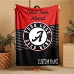 Custom Team Blanket, School Sport Team Logo Personalized Blanket With Name, College Dorm Fleece, Personal Team Gift, Senior Graduation Gift - Image 5