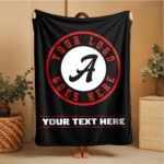 Custom Team Blanket, School Sport Team Logo Personalized Blanket With Name, College Dorm Fleece, Personal Team Gift, Senior Graduation Gift - Image 4