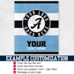 Custom Team Blanket, School Sport Team Logo Personalized Blanket With Name, College Dorm Fleece, Personal Team Gift, Senior Graduation Gift - Image 2