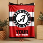 Custom Team Blanket, School Sport Team Logo Personalized Blanket With Name, College Dorm Fleece, Personal Team Gift, Senior Graduation Gift - Image 4