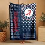 Custom Team Blanket, School Sport Team Logo Personalized Blanket With Name, College Dorm Fleece, Personal Team Gift, Senior Graduation Gift - Image 4