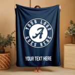 Custom Team Blanket, School Sport Team Logo Personalized Blanket With Name, College Dorm Fleece, Personal Team Gift, Senior Graduation Gift - Image 4