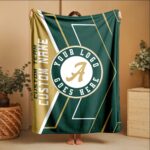 Custom Team Blanket, School Sport Team Logo Personalized Blanket With Name, College Dorm Fleece, Personal Team Gift, Senior Graduation Gift - Image 5