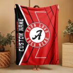 Custom Team Blanket, School Sport Team Logo Personalized Blanket With Name, College Dorm Fleece, Personal Team Gift, Senior Graduation Gift