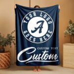 Custom Team Blanket, School Sport Team Logo Personalized Blanket With Name, College Dorm Fleece, Personal Team Gift, Senior Graduation Gift - Image 7