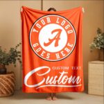 Custom Team Blanket, School Sport Team Logo Personalized Blanket With Name, College Dorm Fleece, Personal Team Gift, Senior Graduation Gift - Image 8