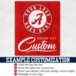 Custom Team Blanket, School Sport Team Logo Personalized Blanket With Name, College Dorm Fleece, Personal Team Gift, Senior Graduation Gift - Image 2