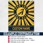 Custom Team Blanket, School Sport Team Logo Personalized Blanket With Name, College Dorm Fleece, Personal Team Gift, Senior Graduation Gift - Image 2