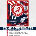 Custom Team Blanket, School Sport Team Logo Personalized Blanket With Name, College Dorm Fleece, Personal Team Gift, Senior Graduation Gift - Image 2