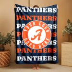 Custom Team Blanket, School Sport Team Logo Personalized Blanket With Name, College Dorm Fleece, Personal Team Gift, Senior Graduation Gift - Image 4