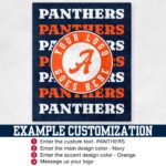Custom Team Blanket, School Sport Team Logo Personalized Blanket With Name, College Dorm Fleece, Personal Team Gift, Senior Graduation Gift - Image 2