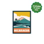 Nicaragua Sticker, Waterproof Travel Sticker Luggage, Vinyl Stickers For Laptop, Water Bottle Travel Decal, Dishwasher Safe Sticker