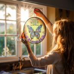 Memorial Suncatcher, Sympathy Gift, Loss Of Dad, Sympathy Gift, Memorial Suncatcher, Father in Heaven, Memorial Gift Personalized - Image 4