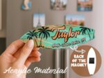 Custom Surf Gift for Surf Lover Gift, Surf Sign Gift for Surfers, Surf Board Keychain Gift, Surfing Gift Surf Board Magnet Surf Board Decor - Image 4