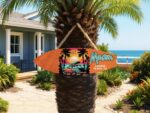 Custom Surf Gift for Surf Lover Gift, Surf Sign Gift for Surfers, Surf Board Keychain Gift, Surfing Gift Surf Board Magnet Surf Board Decor - Image 9