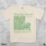 Philodendron Gloriosum Vintage T-Shirt, Velvet Leaf Heart Foliage Aroid Shirt, Botanical Unisex Houseplant Graphic Tee, Plant Lover Gift - Image 2