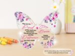 Personalized Acrylic Butterfly Gift: Retirement, Teacher Appreciation - Image 8