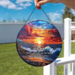 Memorial Suncatcher, Sympathy Gift, Loss Of Dad, Sympathy Gift, Memorial Suncatcher, Father in Heaven, Memorial Gift Personalized