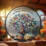 Custom Teacher Suncatcher Gift, Personalized Glass Suncatcher for End of Year, Teacher Appreciation, Classroom Decor, Gift for Teacher - Image 2