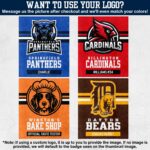 Custom Team Blanket, School Sport Team Logo Personalized Blanket With Name, College Dorm Fleece, Personal Team Gift, Senior Graduation Gift - Image 2