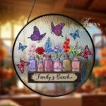 Custom Family Name Suncatcher Ornament, Personalized Family Members Suncatcher, Window Hanging Decor, Gift Idea for Family, Friend, College - Image 3