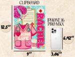 Personalized Nurse Clipboard: Hardboard Medical Gift - Image 6