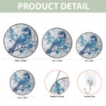 Eastern Bluebird Acrylic Window Hanging, Hummingbird with Flowers Suncatcher, Bird and Floral Window Decor, Housewarming Gift for Her - Image 6